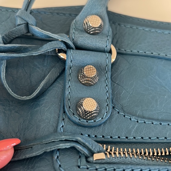 Never used. Balenciaga Blue Bag. - Picture 8 of 14